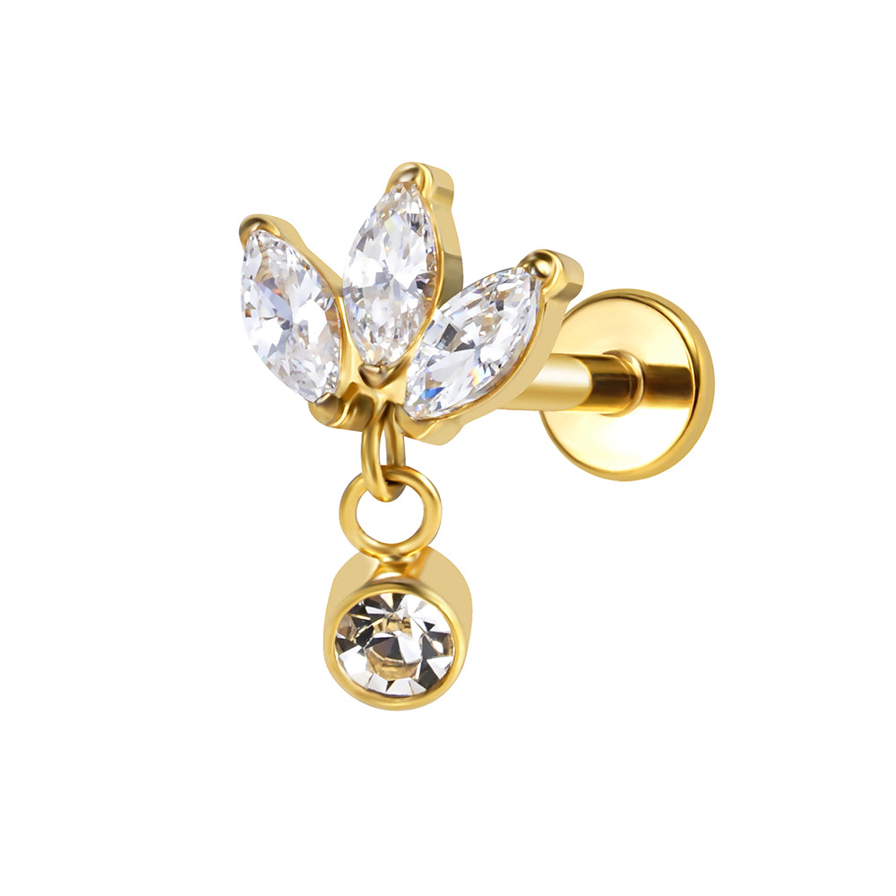 Threaded Labret Piercing