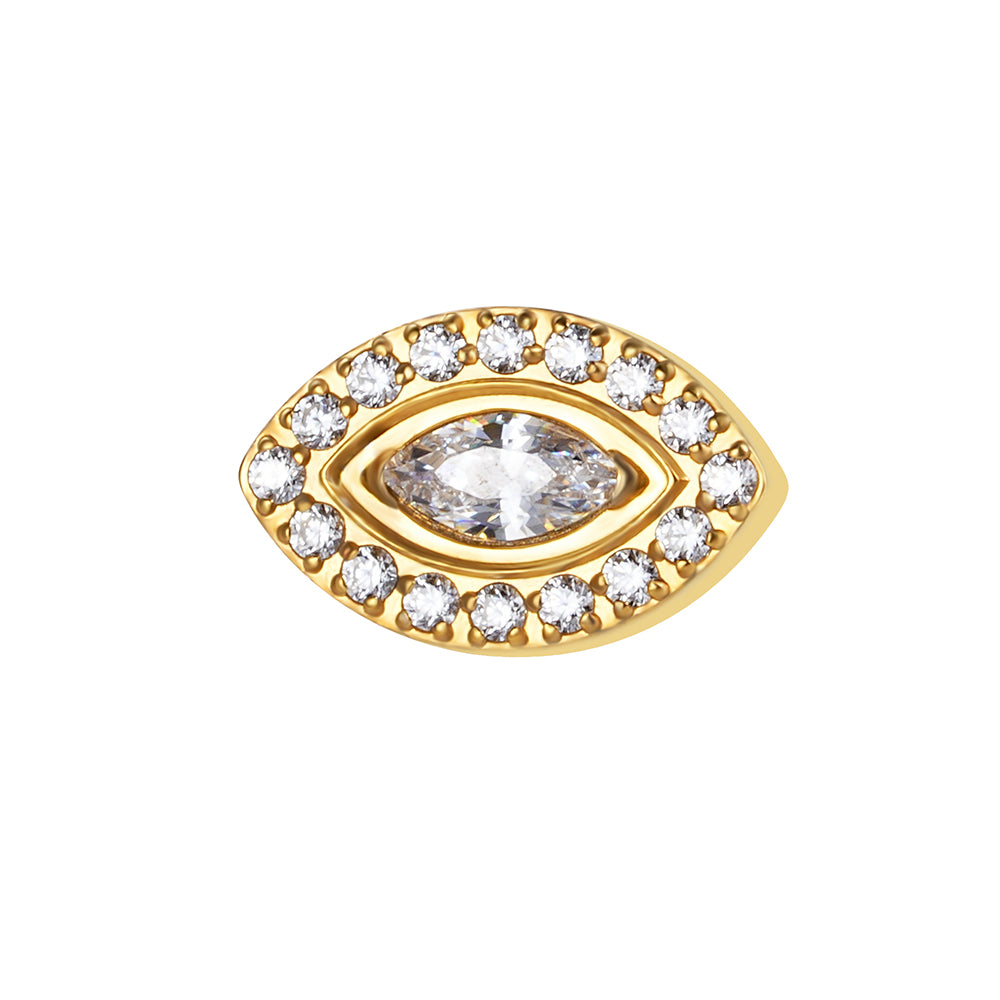 Titanium Bezel Internally Threaded Piercing