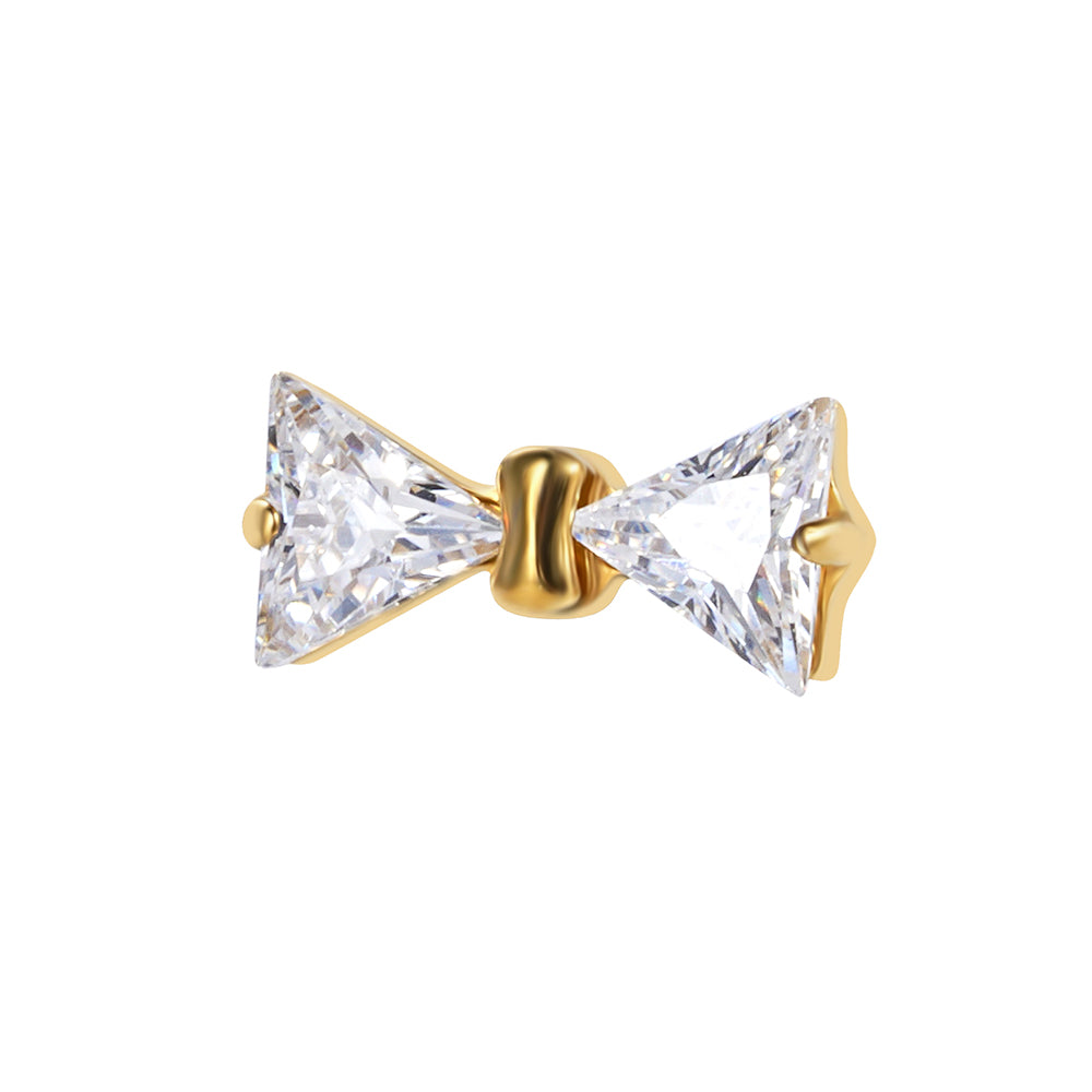 Titanium Bezel Internally Threaded Piercing