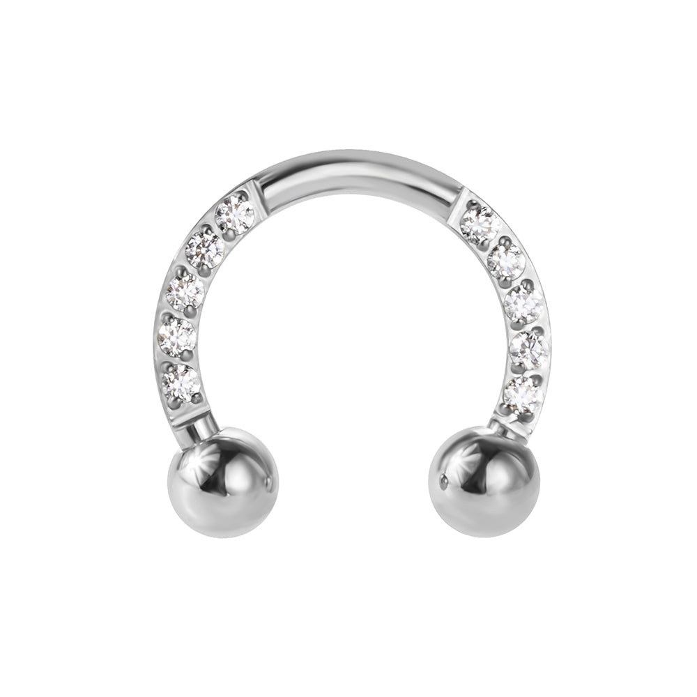 Titanium Horseshoe Nose Hoops Piercing