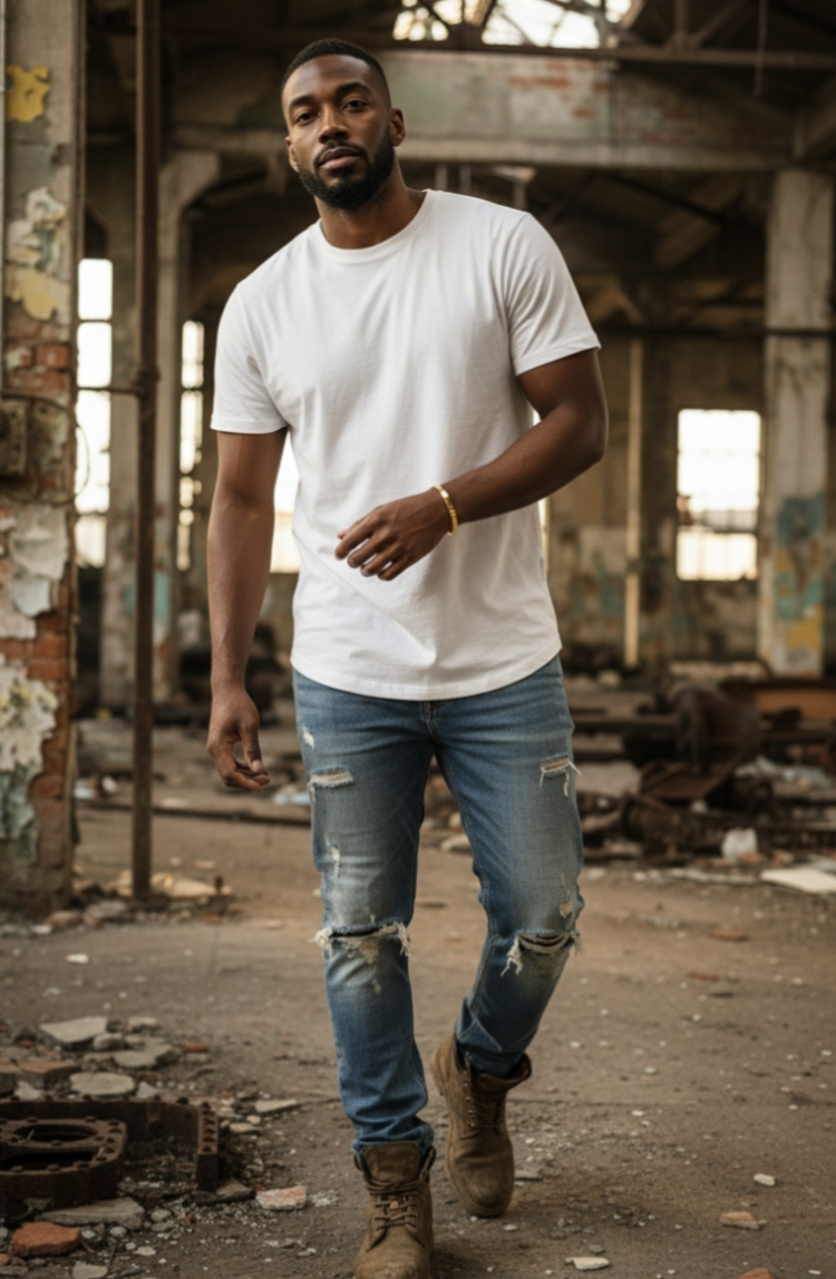 Brazalete rígido dorado