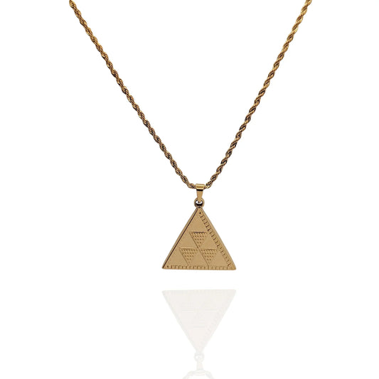 Colgante Pintadera Triangulo