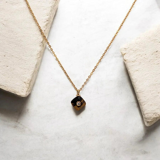 Colgante con Piedra Ojo di Tigre - AILANA JEWELRY