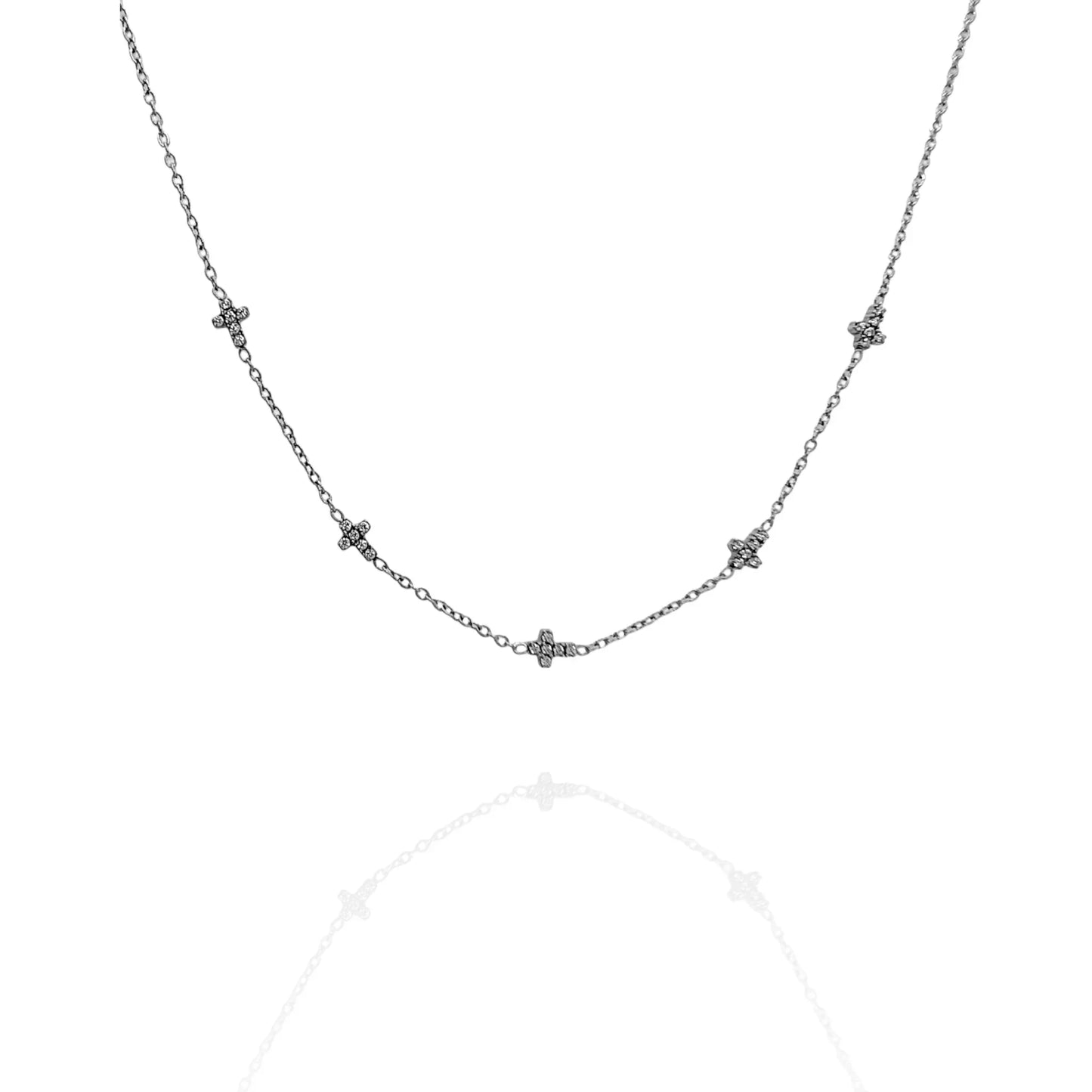 Colgante gargantilla Cruz - AILANA JEWELRY