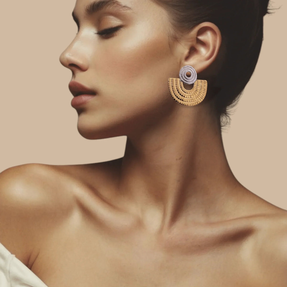 Maya duo Earrings - AILANA JEWELRY