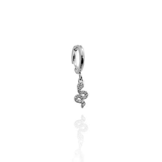 Pendiente aros serpiente (1 unidad) - AILANA JEWELRY