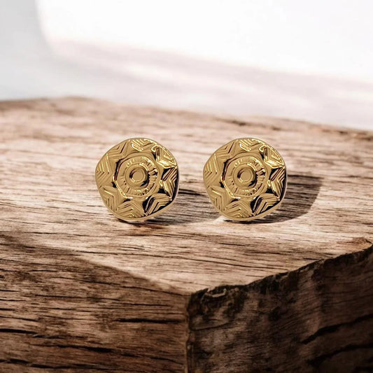 Pendientes Pintadera Gran Canaria - AILANA JEWELRY