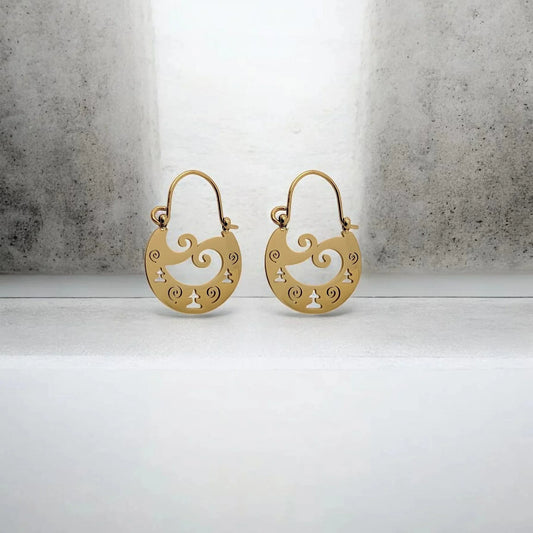 Pendientes Pintadera Ídolo de Tara - AILANA JEWELRY