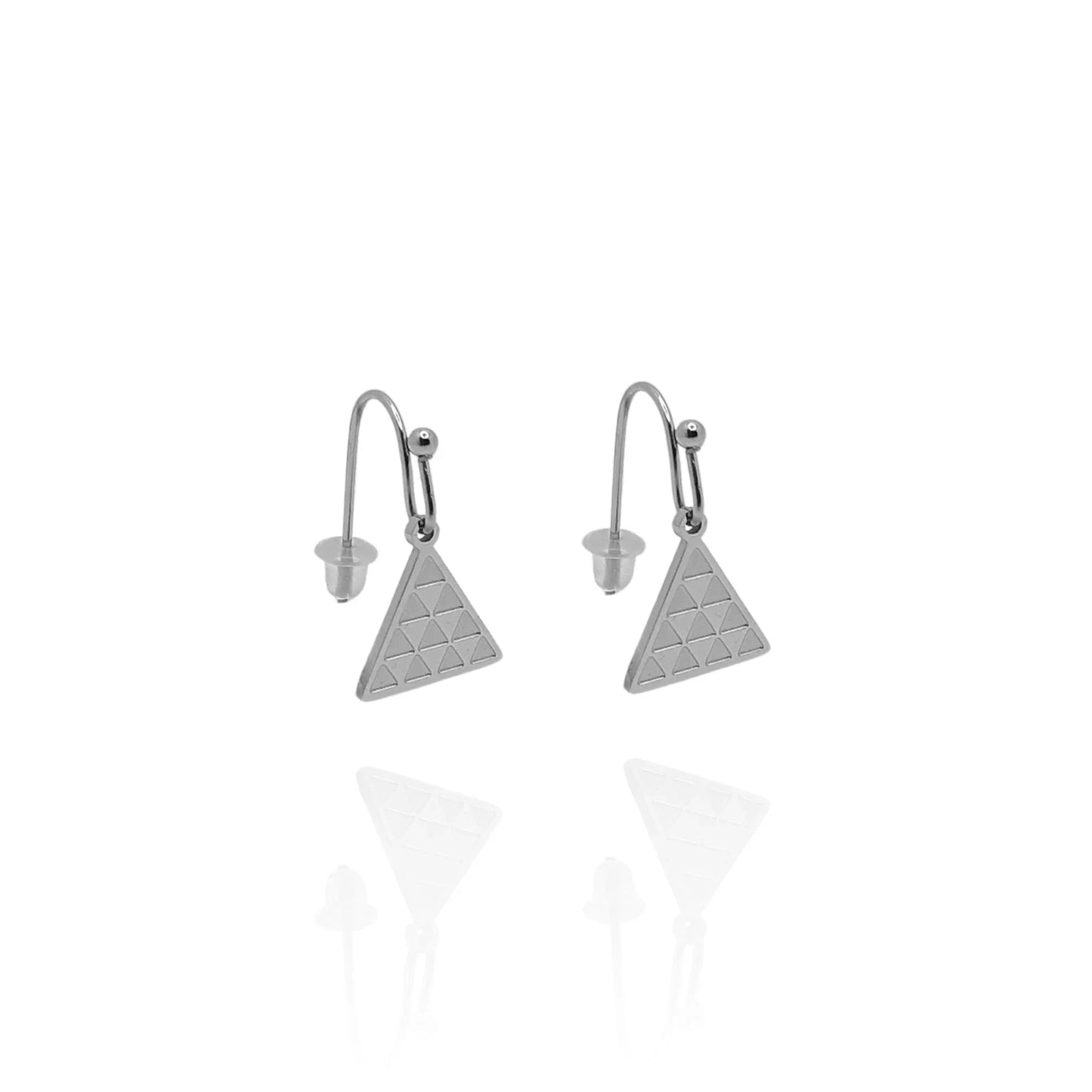 Pendientes Pintadera Triangular Gran Canaria - AILANA JEWELRY