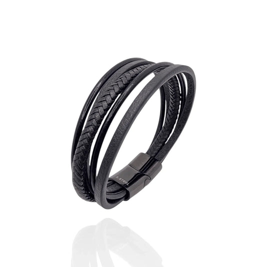 Pulsera en cuero 5 hebras - AILANA JEWELRY
