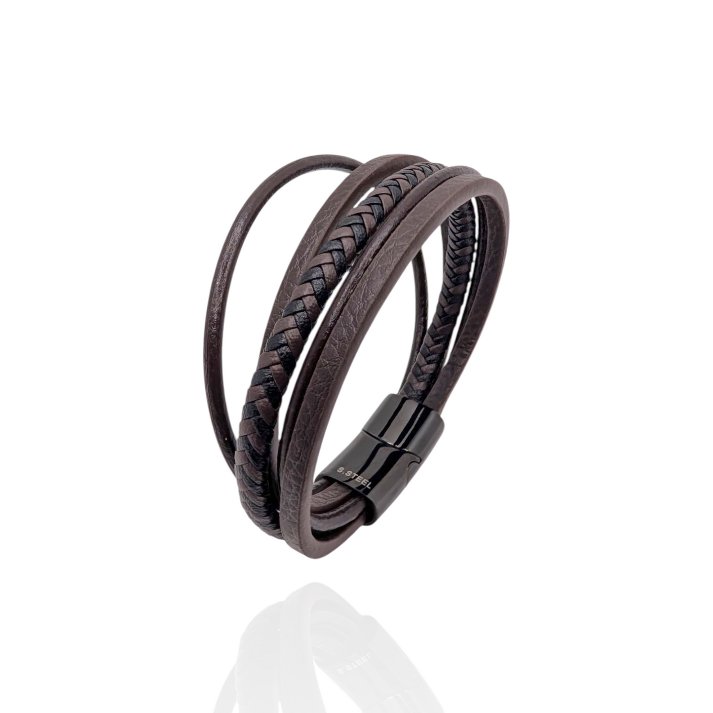 Pulsera en cuero 5 hebras