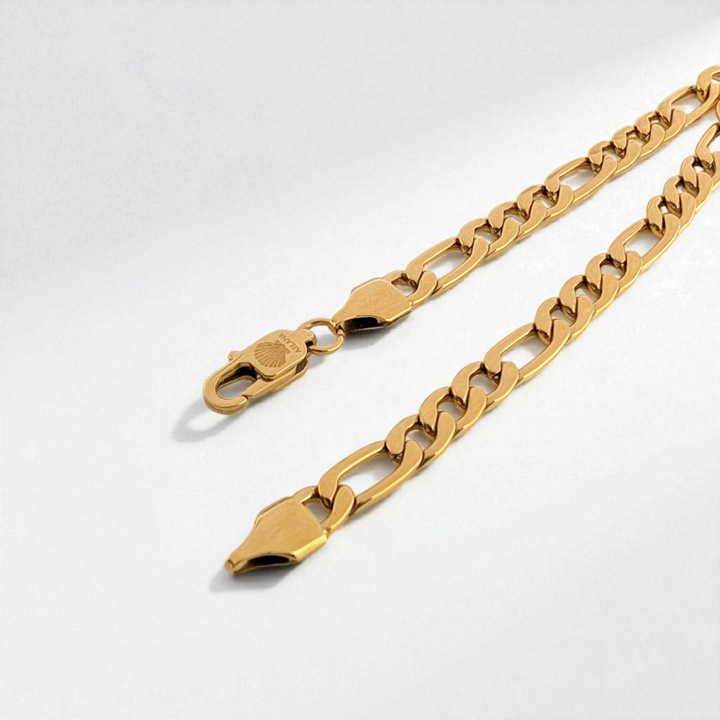 Pulsera de cadena con eslabones de 5 mm dorado