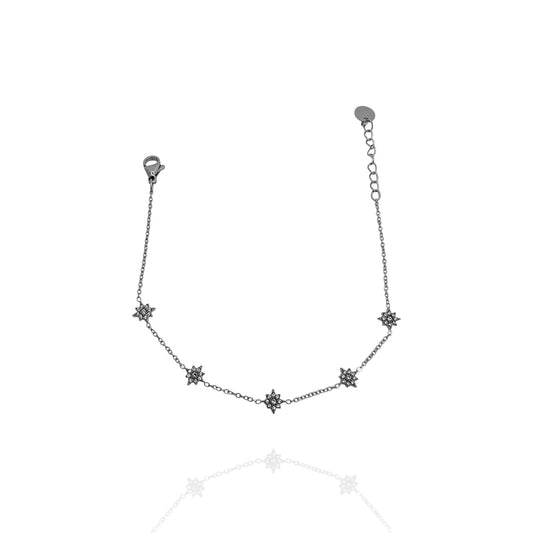 Pulsera fina Polaris con zircón