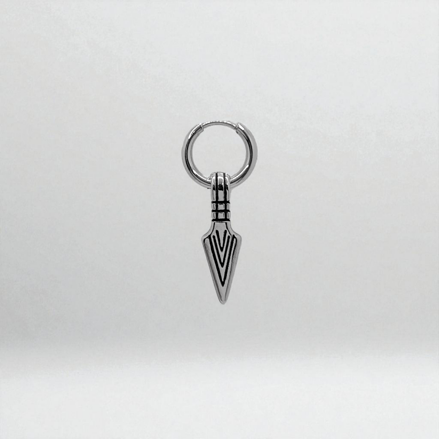 Pendiente para hombre en acero inoxidable