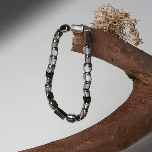 Ice Hematite Bracelet