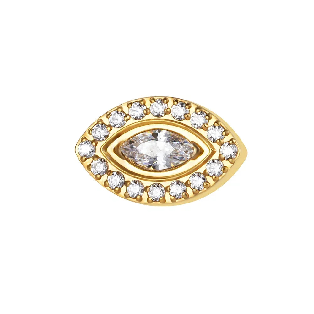 Titanium Bezel Internally Threaded Piercing