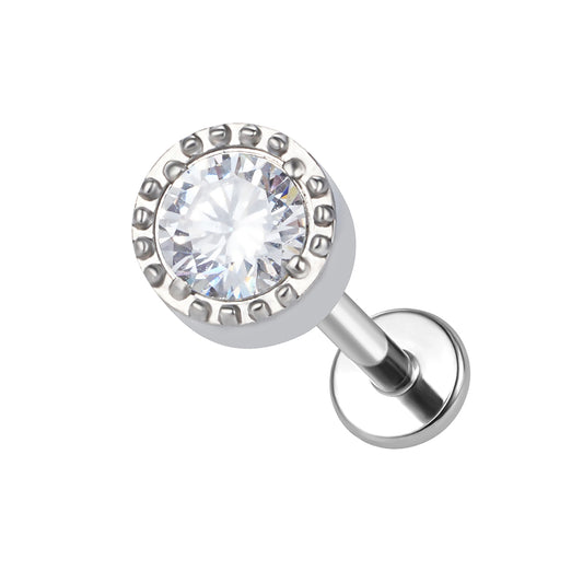 316L Surgical Steel Threaded Labret Piercing