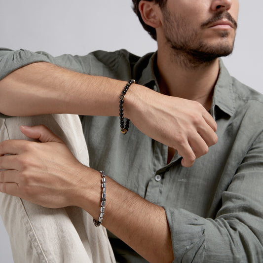 Ice Hematite Bracelet