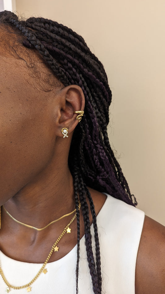 Snake Cuff Earrings