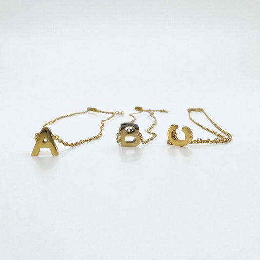 Alphabet Necklace (Gold) 