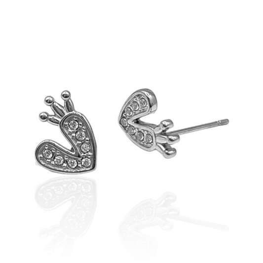 King Heart Earrings