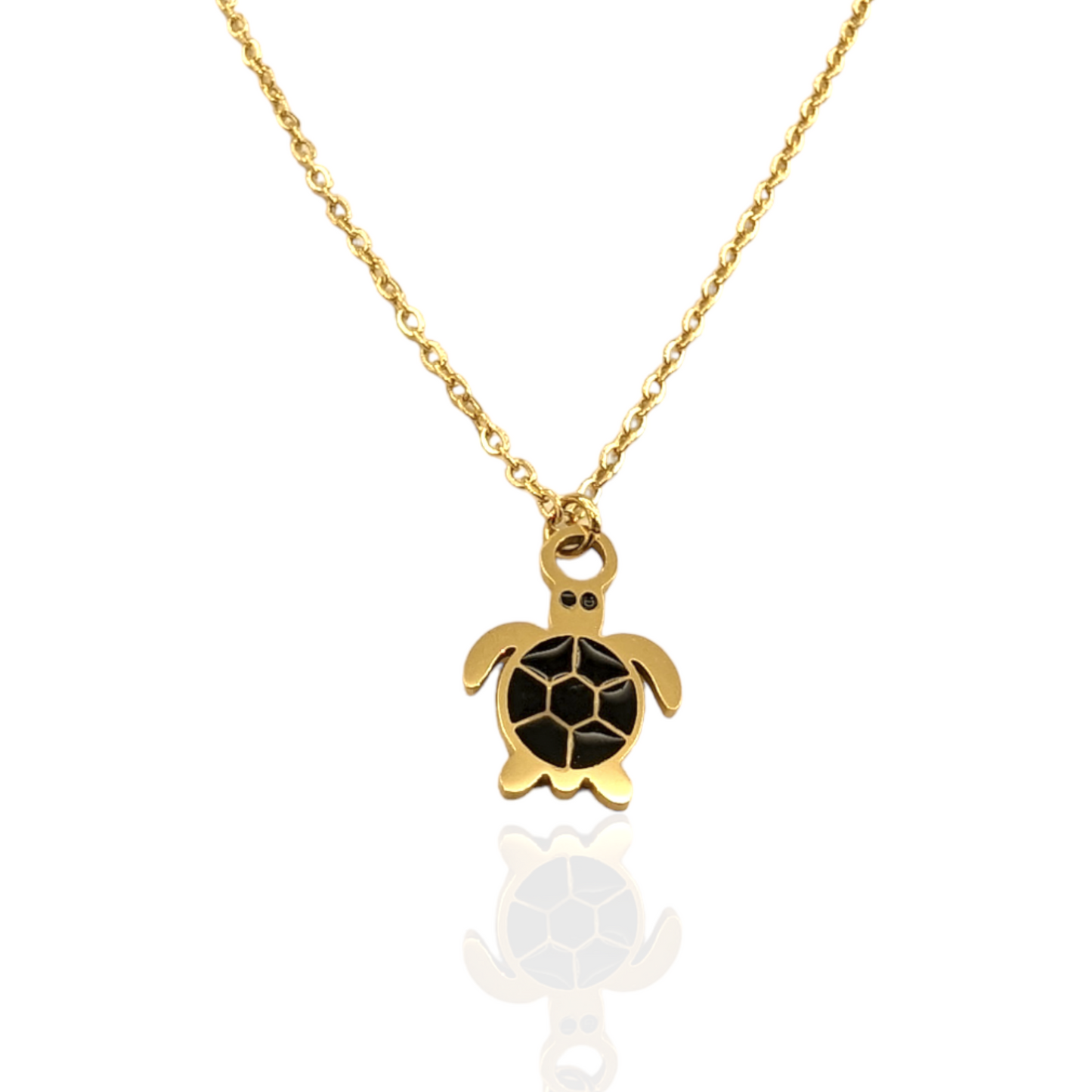 Turtle necklace waterproof ailana jewelry. Bigiotteria resistente all'acqua
