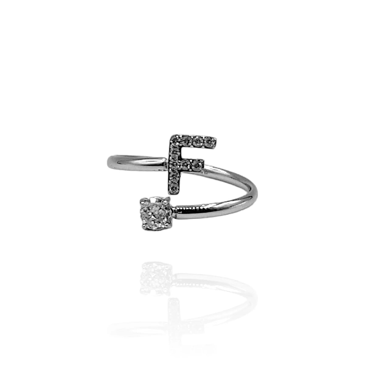 Anillo Alphabet Ring (Plateado)