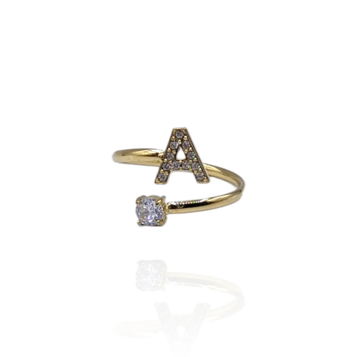 Anillo Alphabet (Dorado)