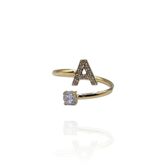 Anillo Alphabet (Dorado)