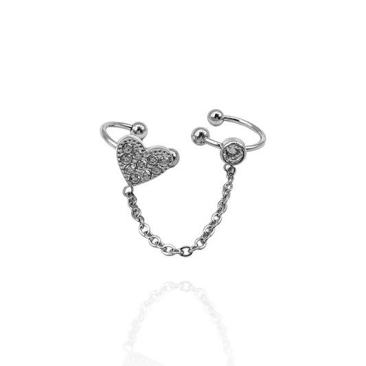 Heart Earrcuf