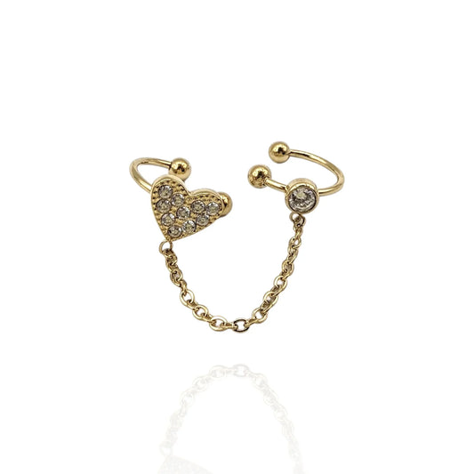 Heart Earrcuf