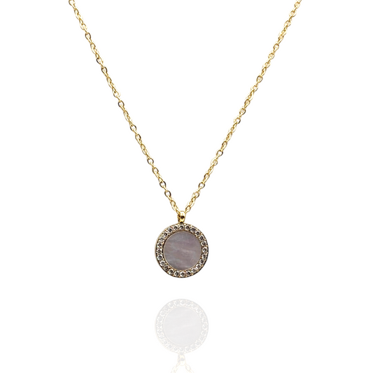 Lara Necklace (Gold-White)