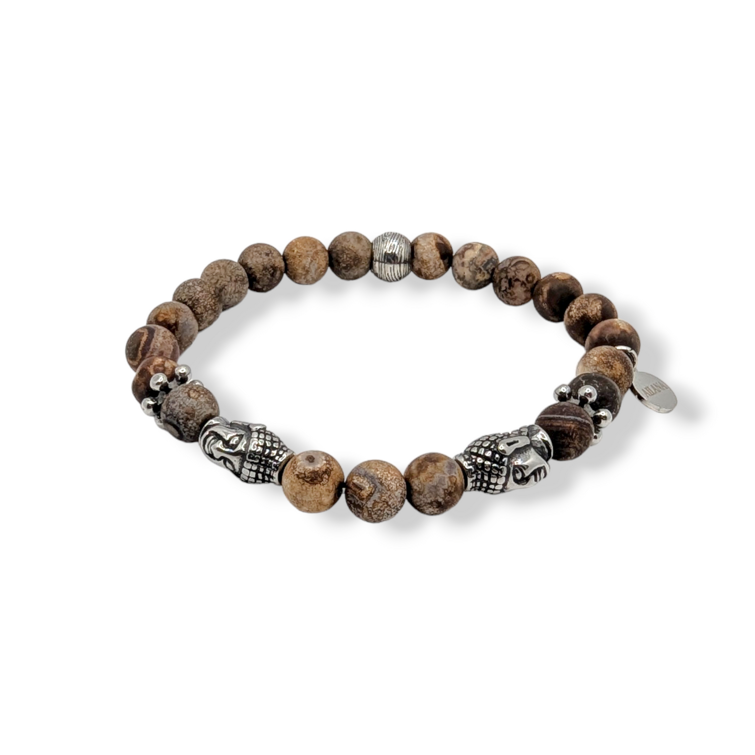 natural ancient agate stones bracelet