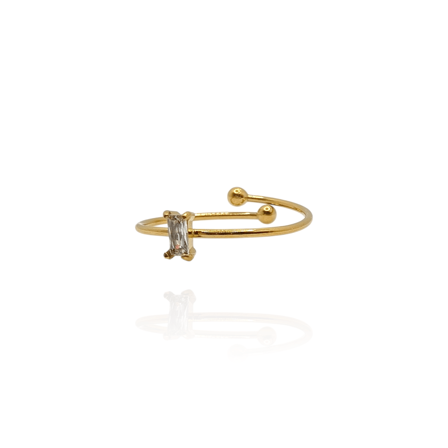 Anillo fino con Zirconia - AILANA JEWELRY