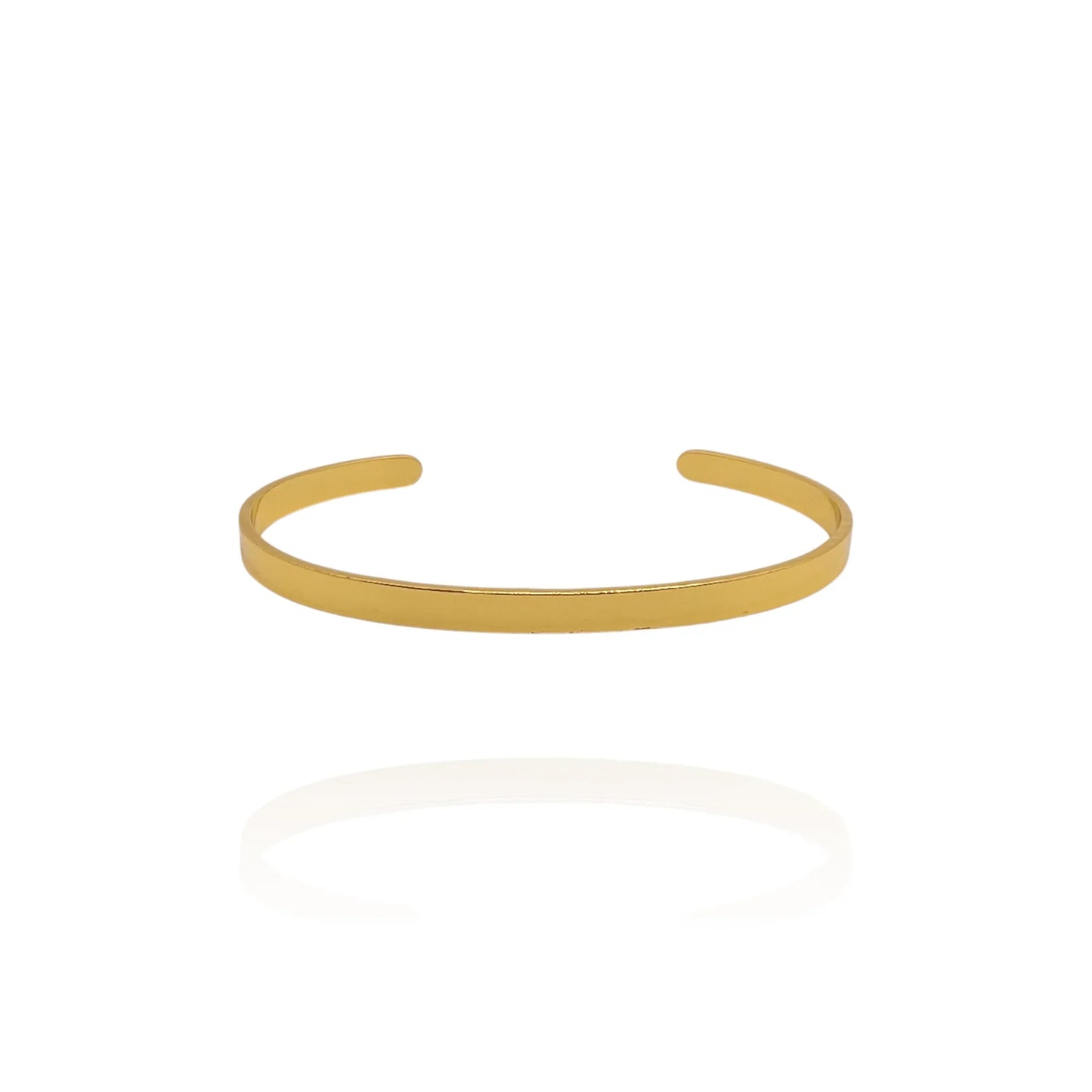 Brazalete rígido dorado - AILANA JEWELRY