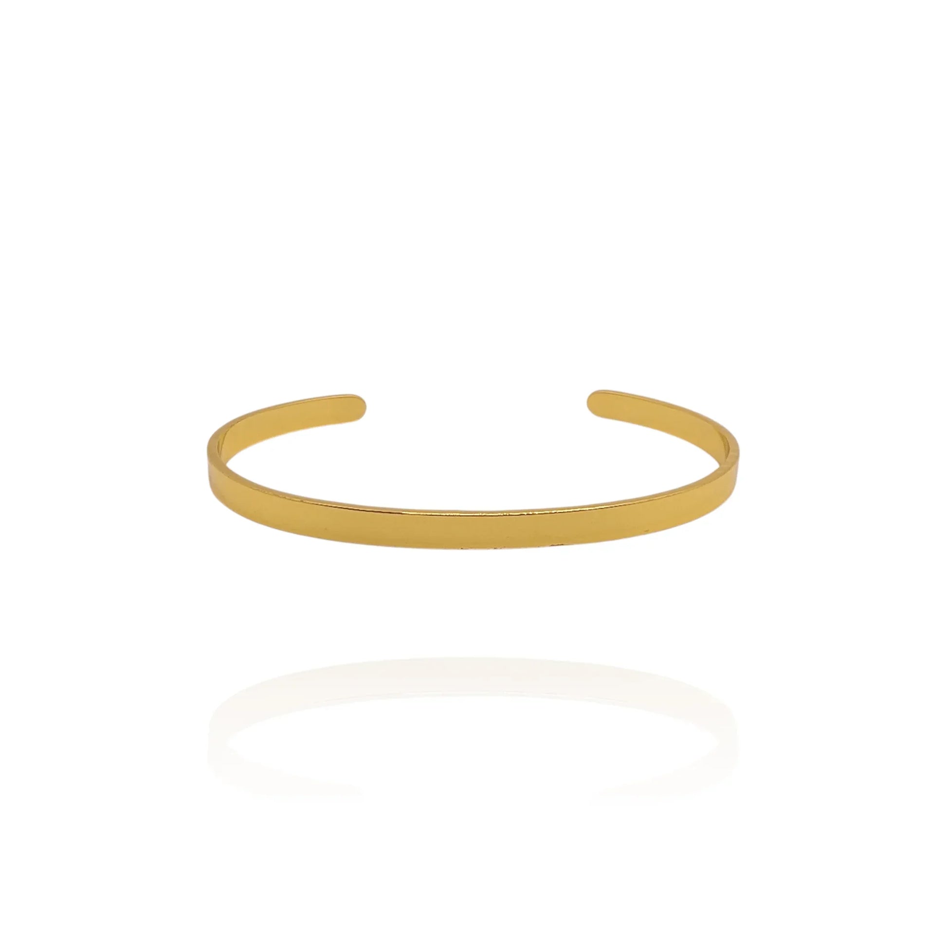 Brazalete rígido dorado - AILANA JEWELRY
