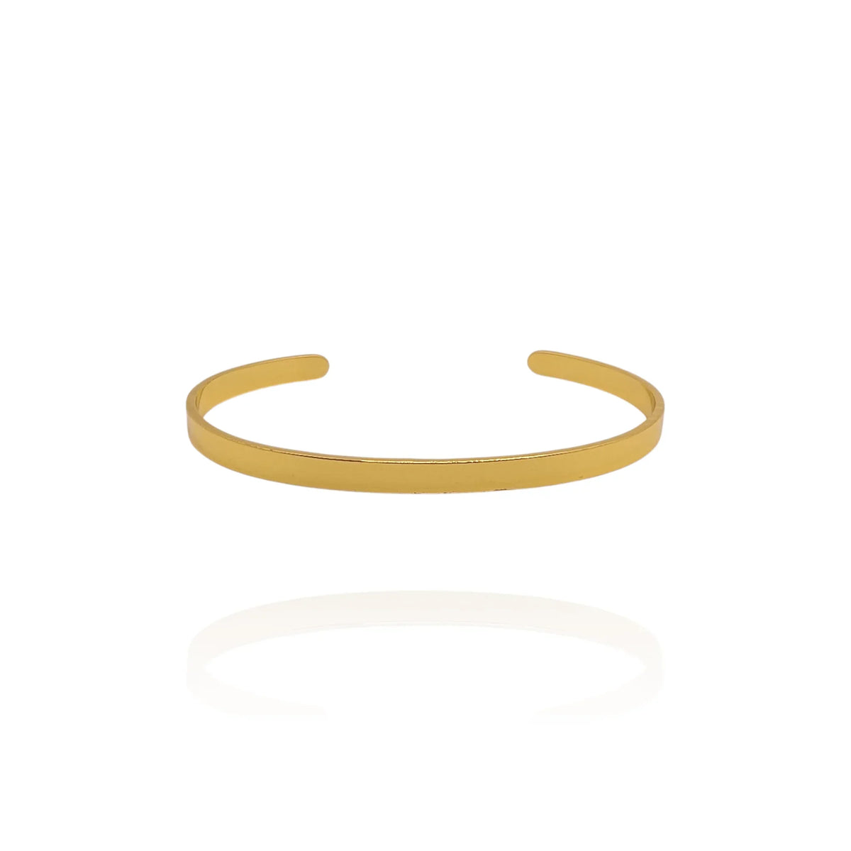 Brazalete rígido dorado - AILANA JEWELRY