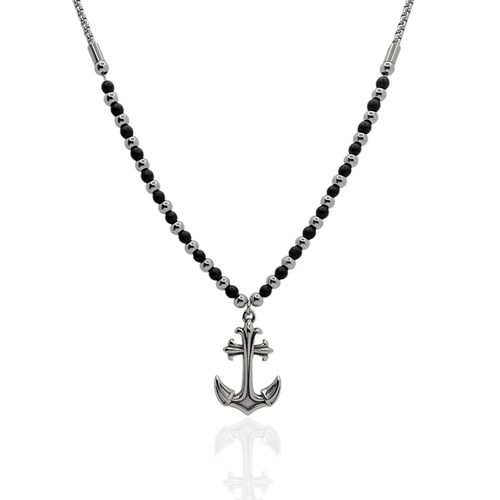 Colgante Ancla y piedras - AILANA JEWELRY