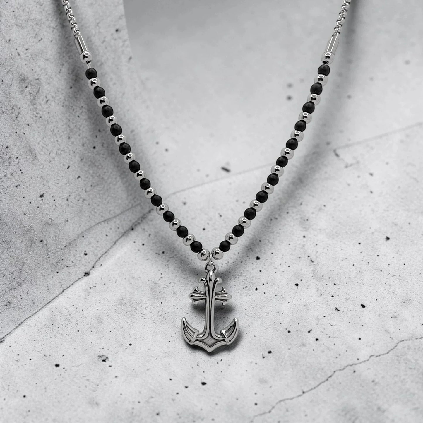 Colgante Ancla y piedras - AILANA JEWELRY