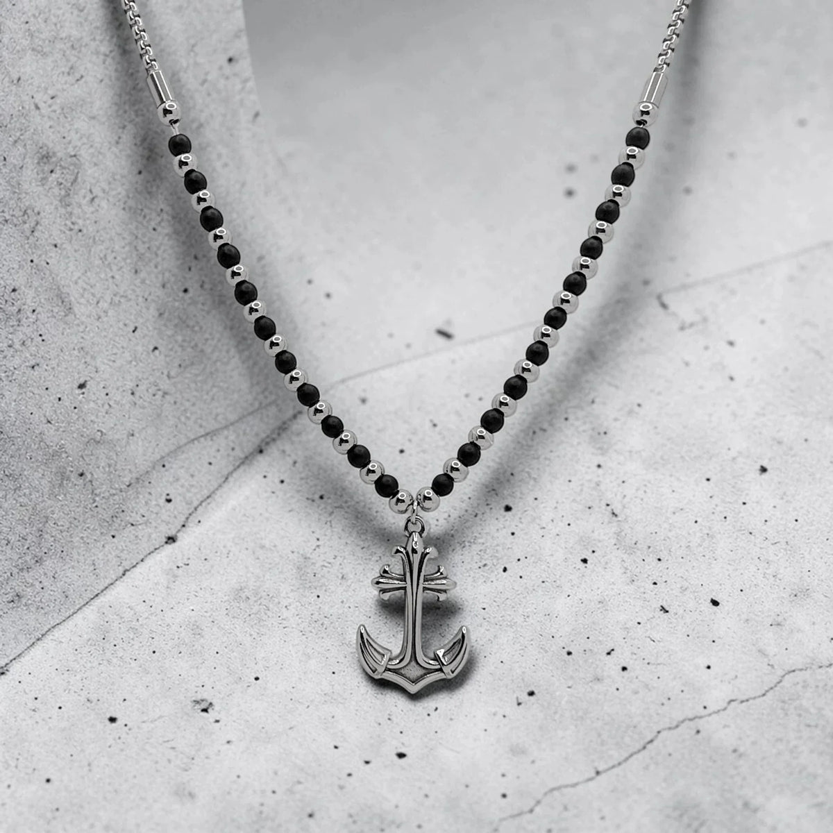 Colgante Ancla y piedras - AILANA JEWELRY
