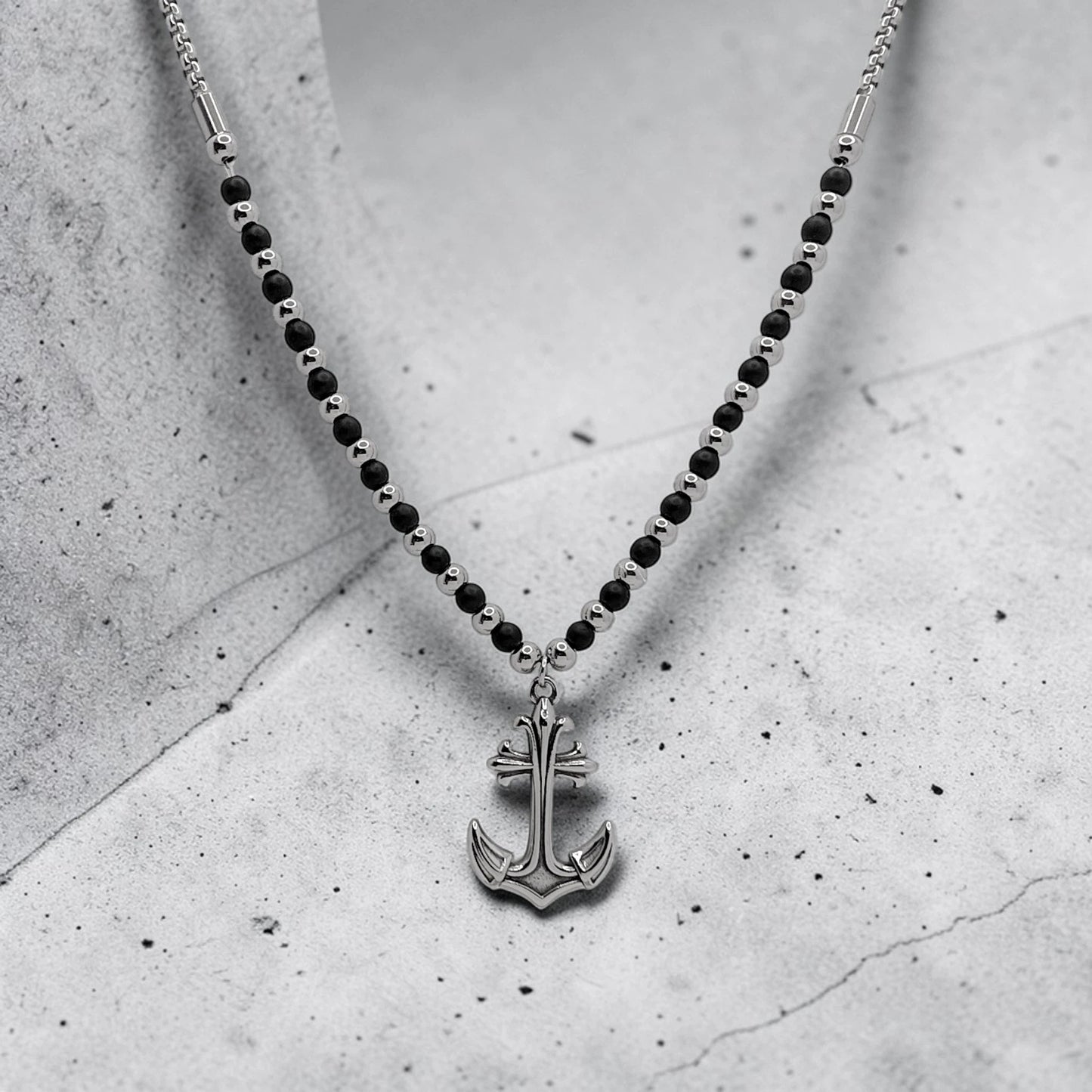 Colgante Ancla y piedras - AILANA JEWELRY