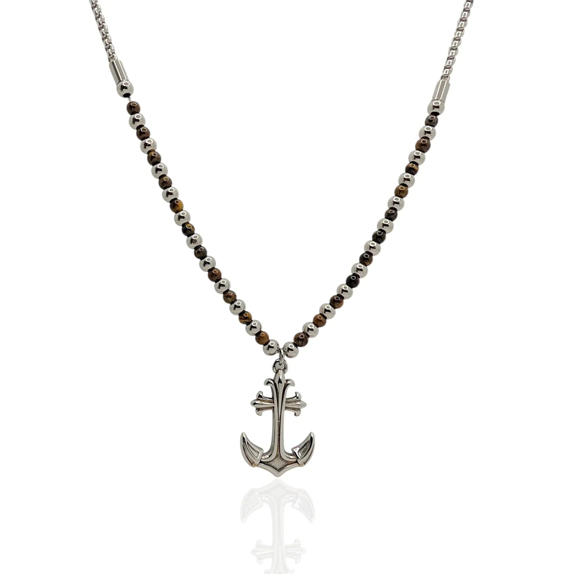 Colgante Ancla y piedras - AILANA JEWELRY