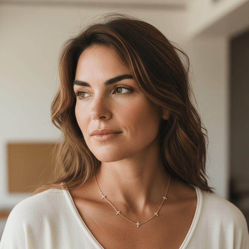 Colgante choker Cruz - AILANA JEWELRY