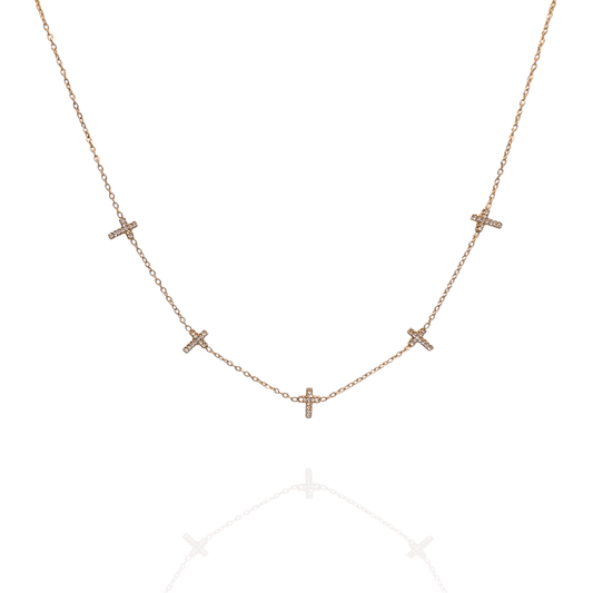 Colgante choker Cruz - AILANA JEWELRY