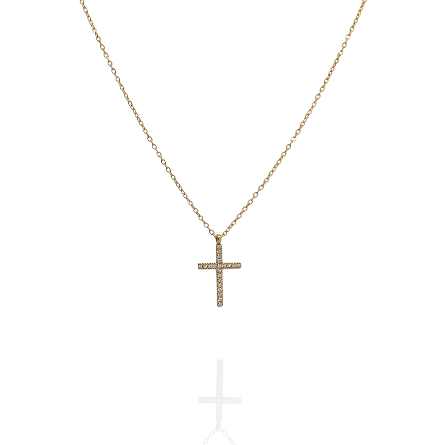 Colgante con Cruz y zircones - AILANA JEWELRY