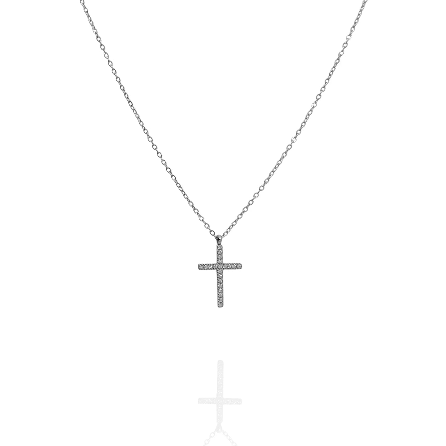 Colgante con Cruz y zircones - AILANA JEWELRY