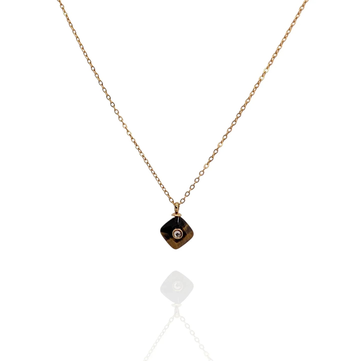Colgante con Piedra Ojo di Tigre - AILANA JEWELRY