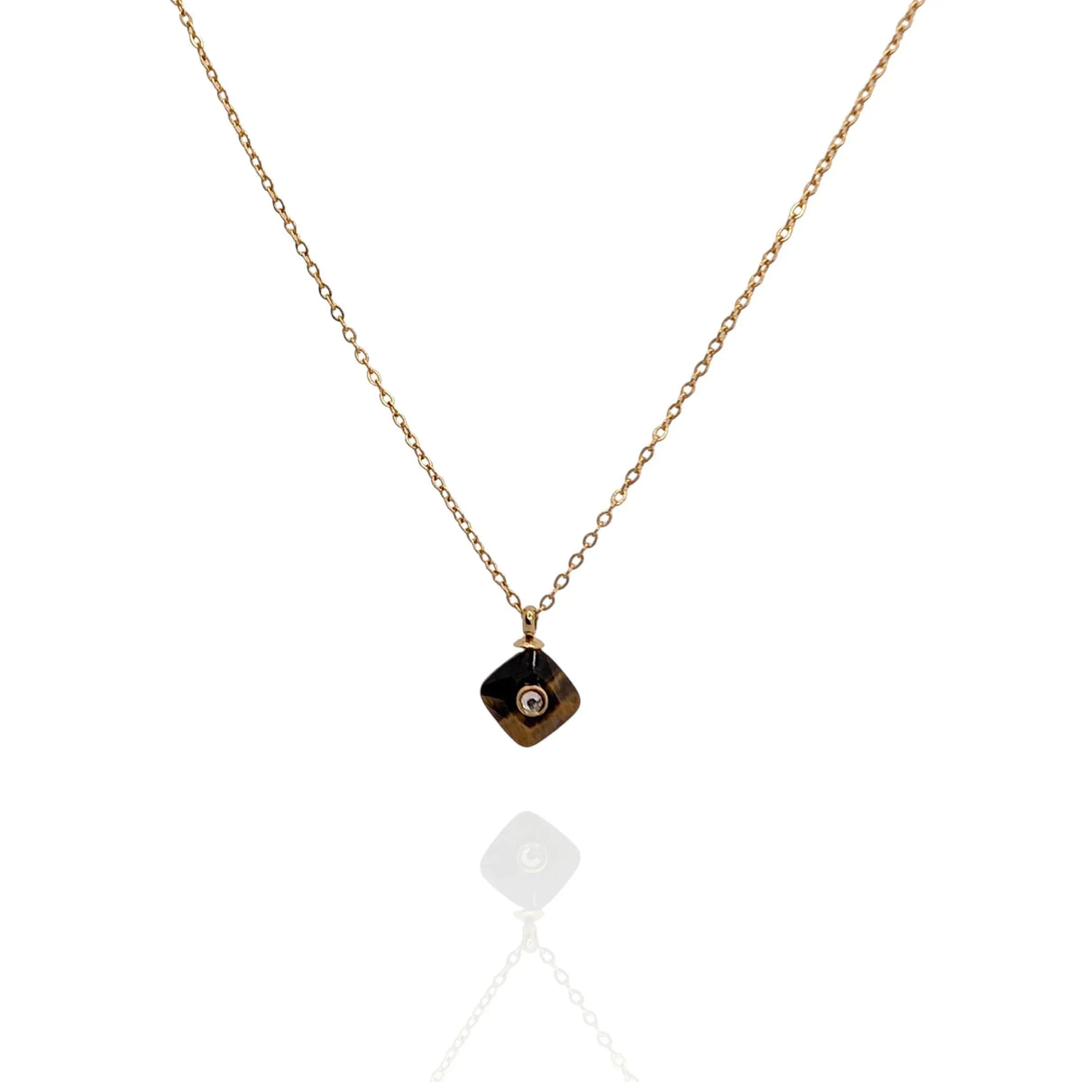 Colgante con Piedra Ojo di Tigre - AILANA JEWELRY