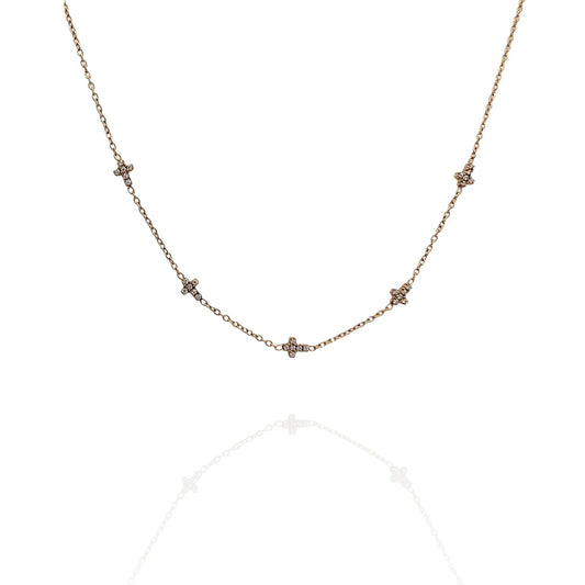 Colgante gargantilla Cruz - AILANA JEWELRY