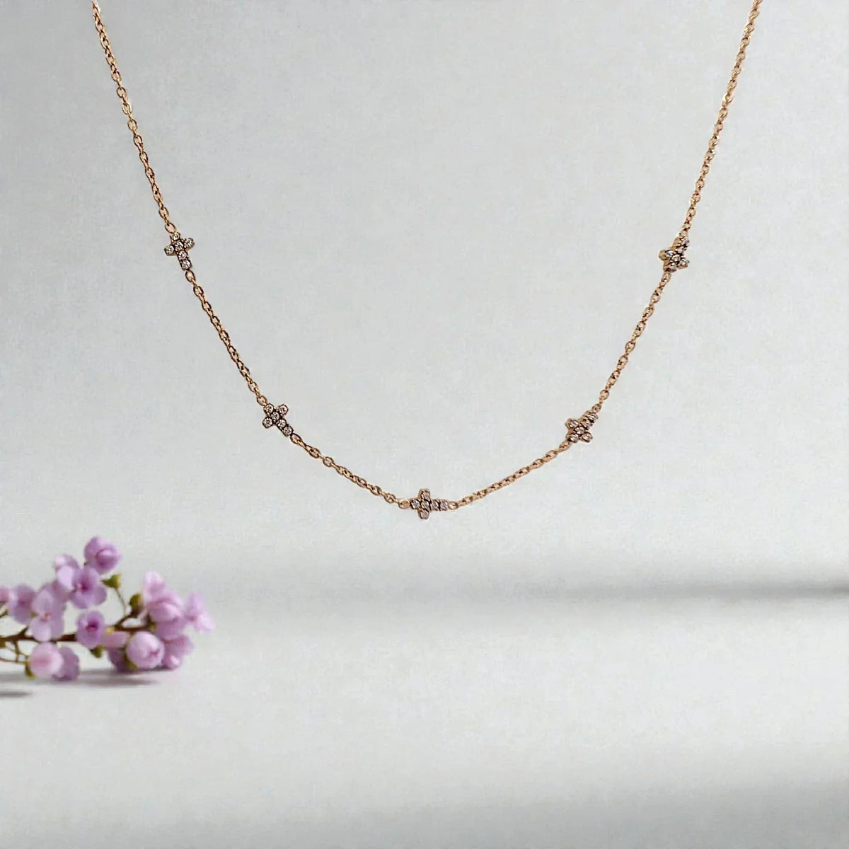 Colgante gargantilla Cruz - AILANA JEWELRY